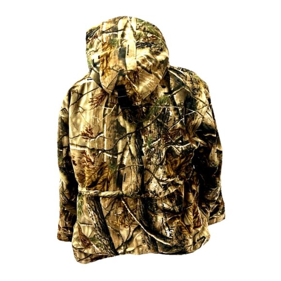 Realtree Mens Hunting Camo Jacket w/Hood Sz. L 90s - Picture 3 of 7
